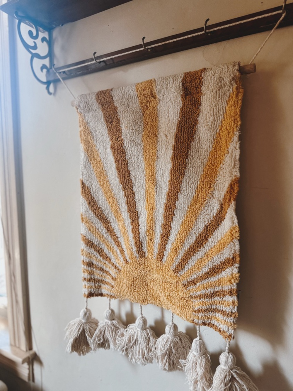 Sunburst Tufted Wall Hanging